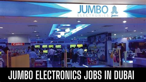 jumbo electronics dubai jobs